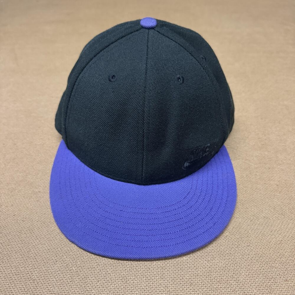 Nike Air Hat Cap Snap Back Mens One Size Black Purple NIKEHEAD Animal Print